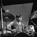 charlie watts playing drums with the rolling stones in 1981