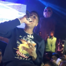 NBA YoungBoy performing in Detroit in December 2017