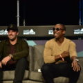 ja rule, at right, smiling on stage at web summit on november 10, 2016