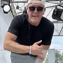 Pat McAfee at Grand Park before a 2026 taping of The Pat McAfee Show