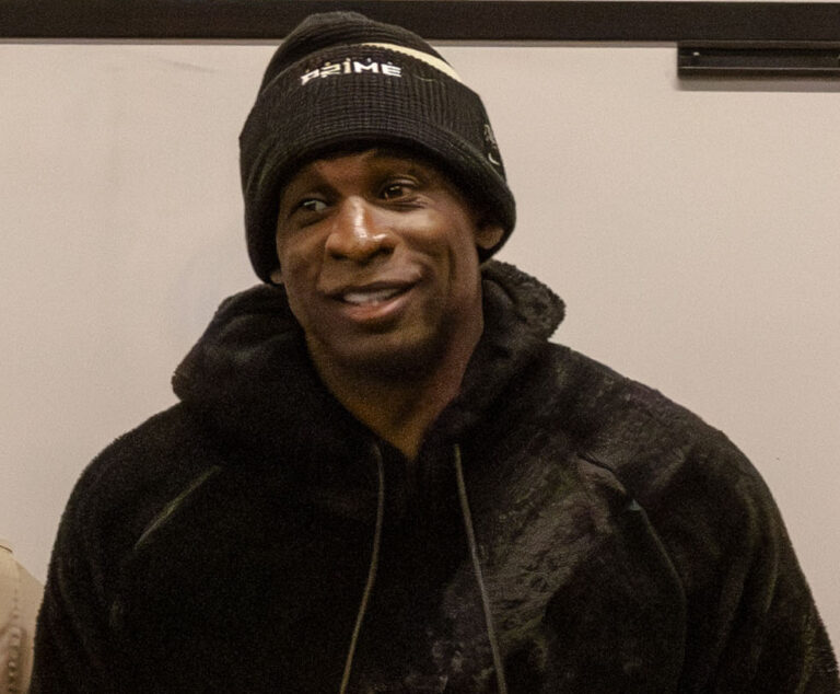 deion sanders net worth 1 deion sanders wearing a coach prime knit cap in boulder in january 2024