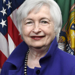 Janet Yellen — editorial portrait