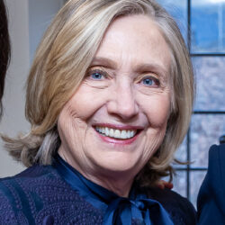 Hillary Clinton at the Renewing Democracy Summit at Wellesley College in 2024